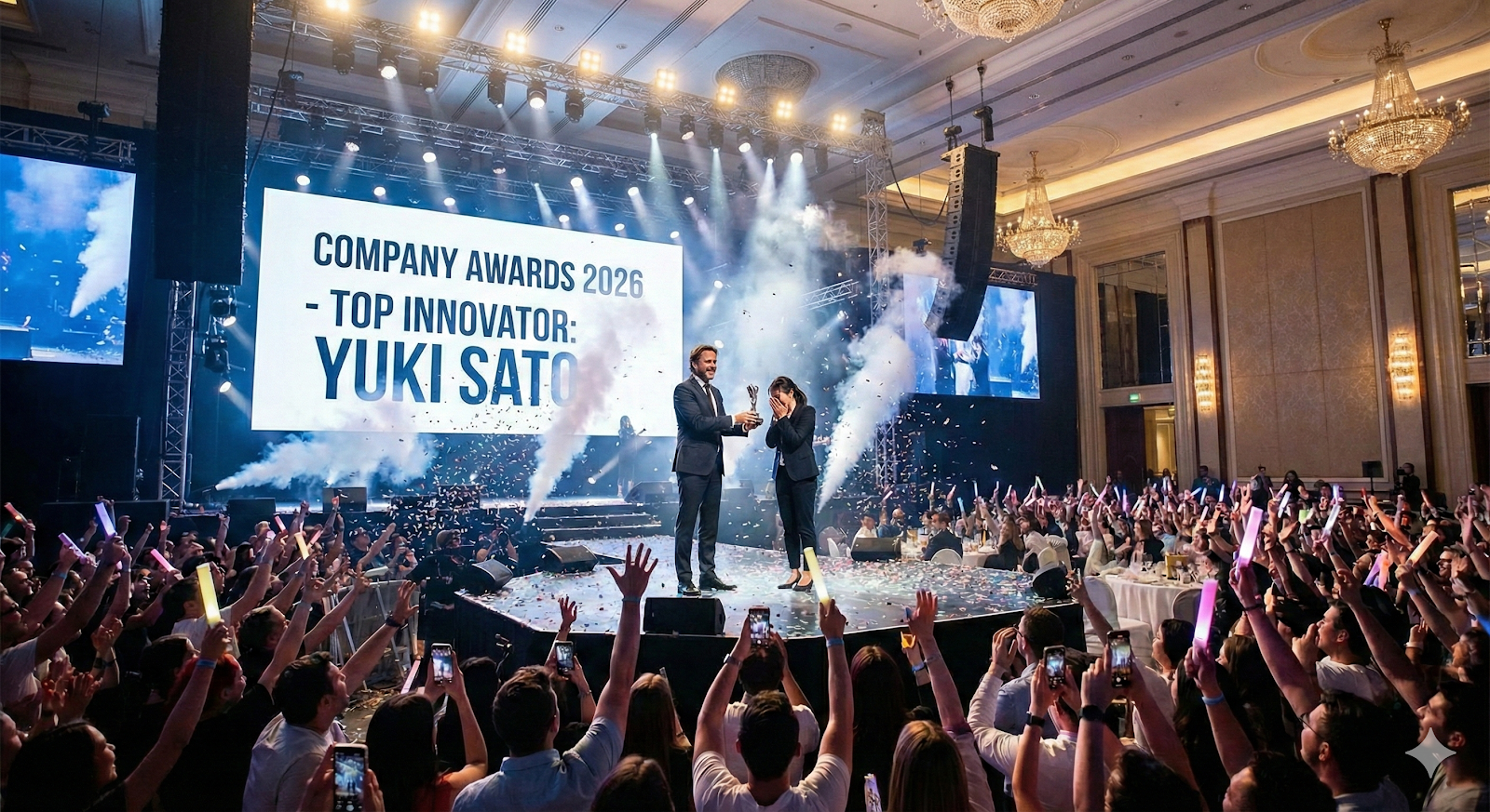 Hero: Enthusiastic Award Ceremony