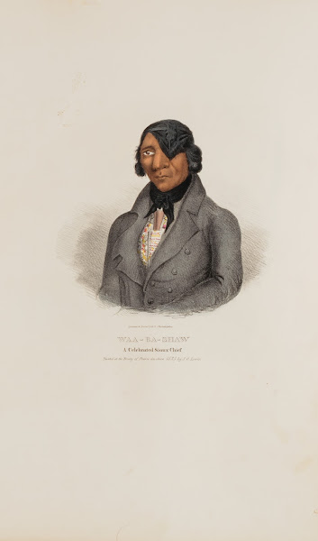 WAA BA SHAW A Celebrated Sioux Chief 1835