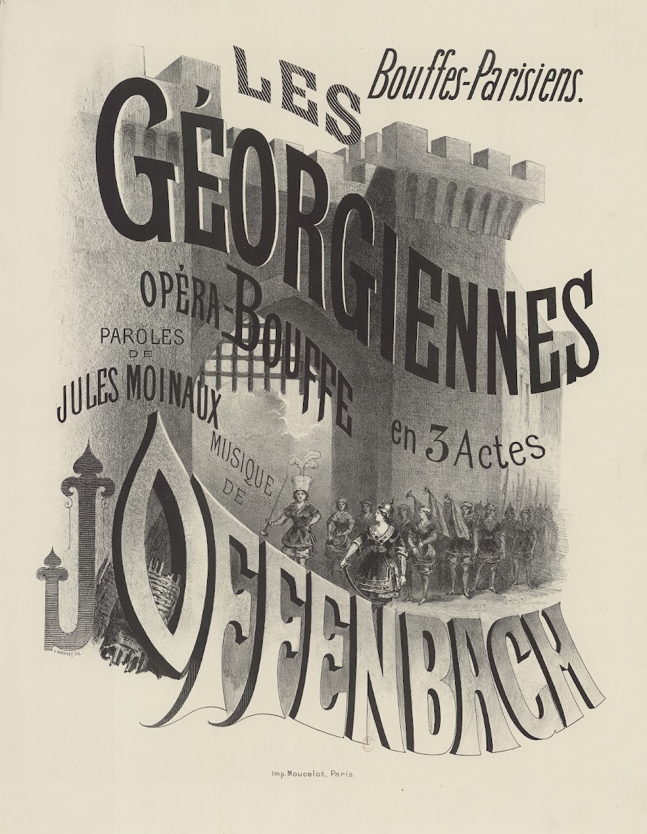 Bouffes Parisiens Les Géorgiennes opéra bouffe en 3 actes 1864