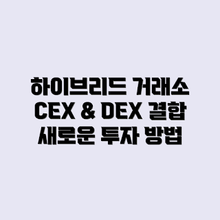 CEX, DEX, 하이브리드 거래소, 혼합 구조, 거래소 개념