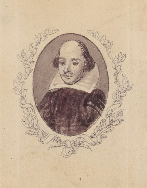 Portrait Of Shakespeare In An Oval Medallion