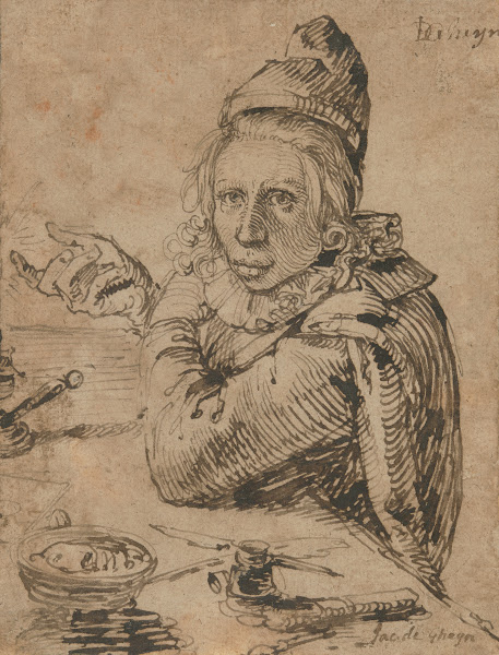 A Youth Seated at a Table ca1604