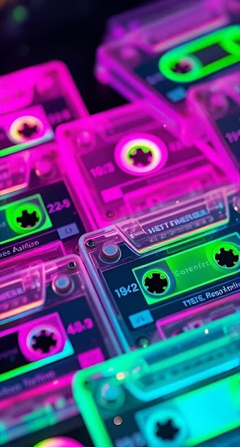 Neon Cassette Picture