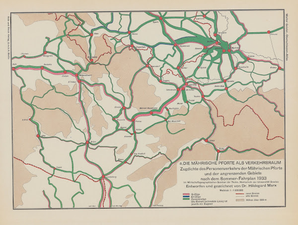 Die Mahrische Pforte als Verkehrsraum 1938