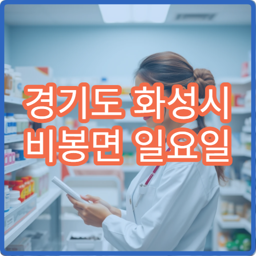 경기도 화성시 비봉면 일요일 당번약국 안내 오늘 영업하는 약국 안내