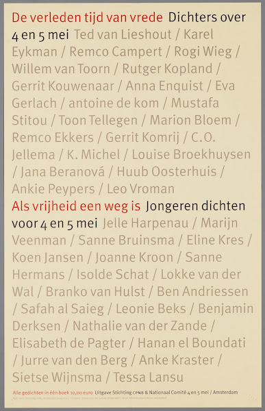 De Verleden Tijd Van Vrede Dichters Over 4 En 5 Mei  Als Vrijheid Een Weg Is Jon