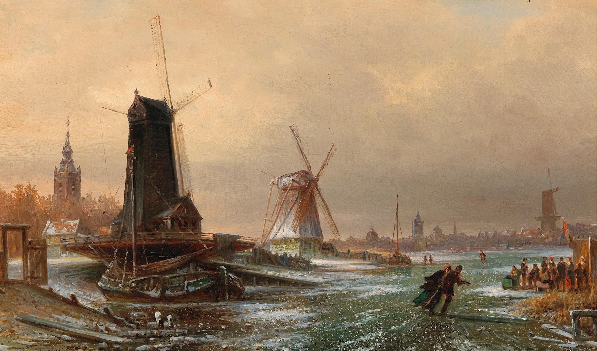 Dutch Sawmill Water Mill and Flour Mill near Amsterdam