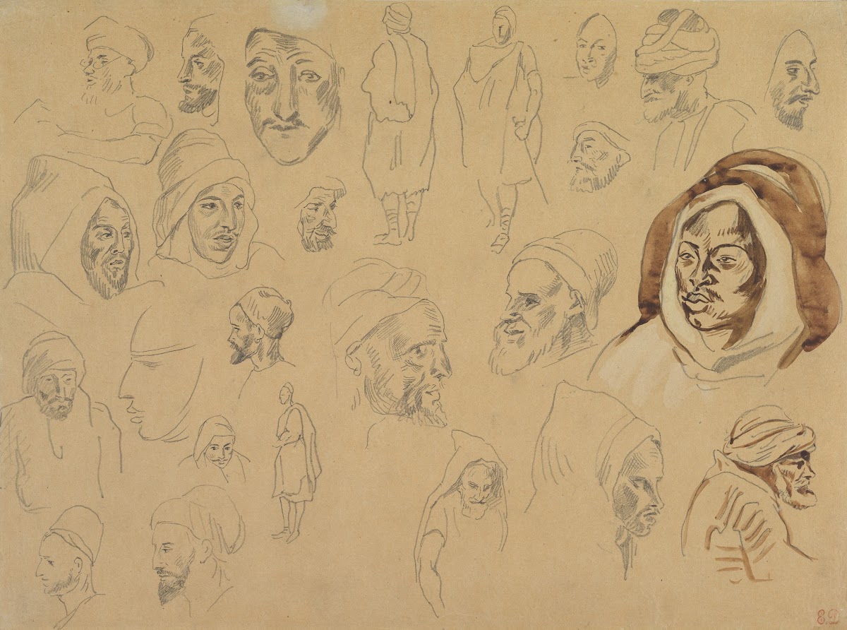 Studies of Arab Heads and Figures after 1832