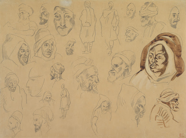 Studies of Arab Heads and Figures after 1832