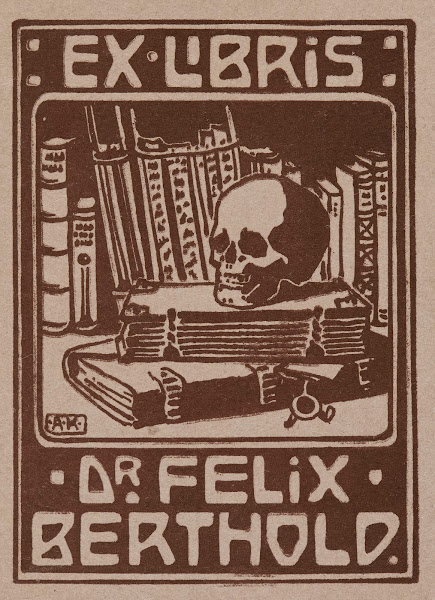 Bookplate Of Dr Felix Berthold 1905   1919