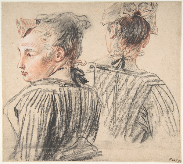 Studies of a Woman Wearing a Cap ca 171718