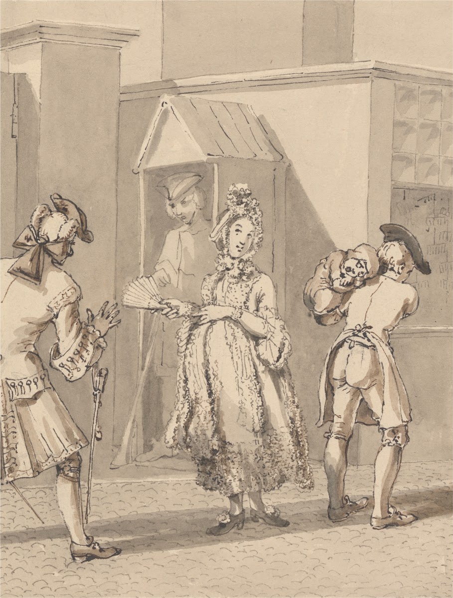 Hogarth Carrying his Masters Sick Child Round Leicester Fields The Spot of Groun