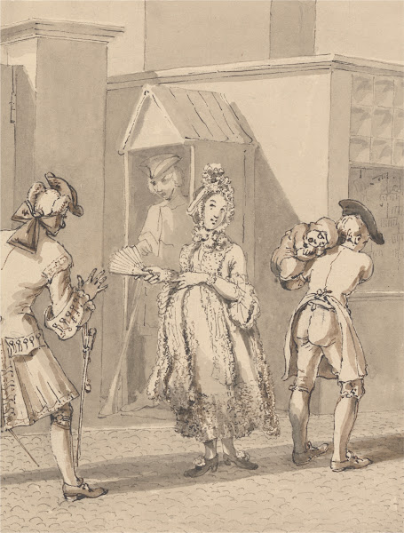 Hogarth Carrying his Masters Sick Child Round Leicester Fields The Spot of Groun