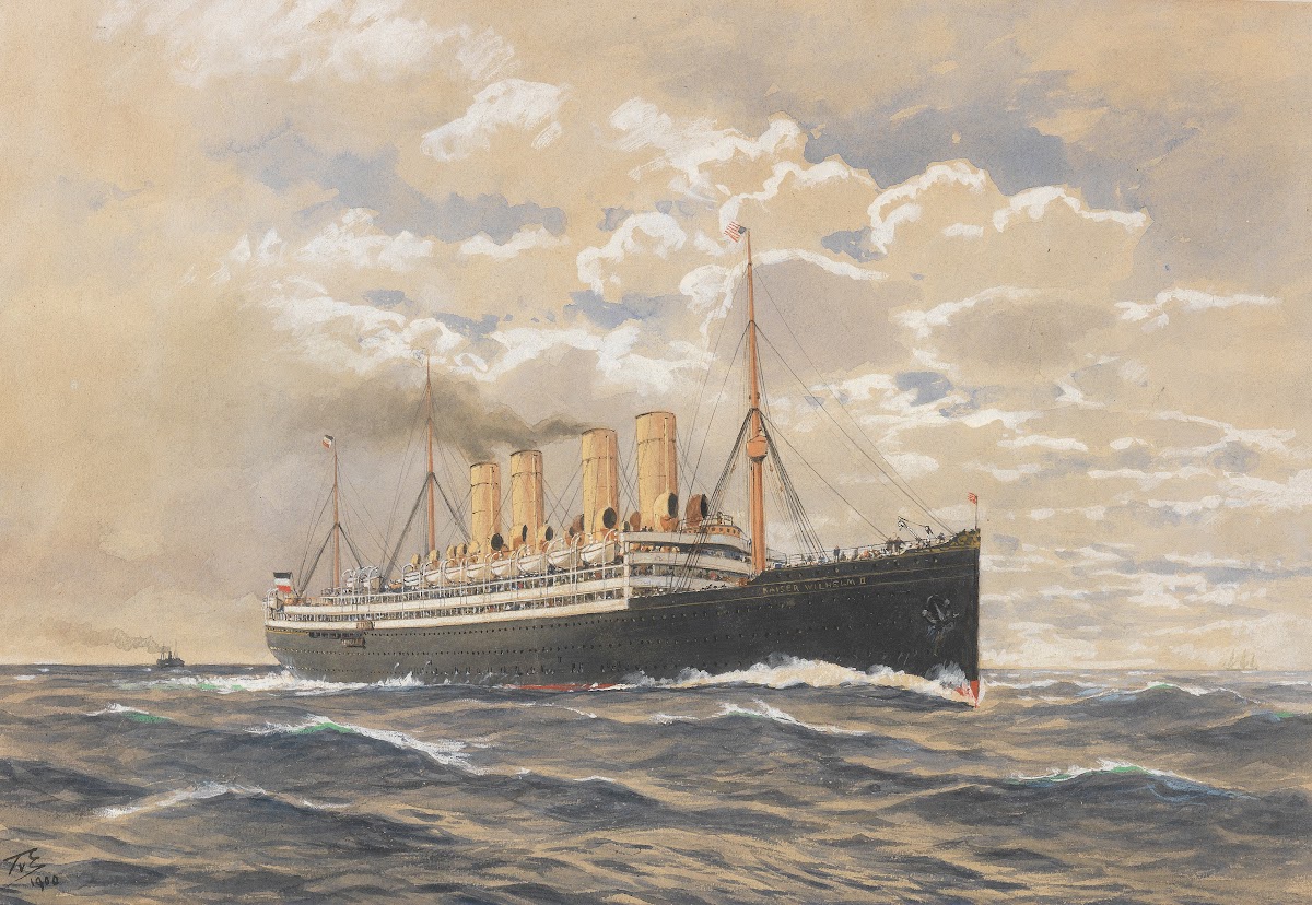 Bremer Schnelldampfer Kaiser Wilhelm II des Norddeutschen Lloyd 1900