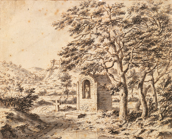 A Roadside Shrine and Cross 1699
