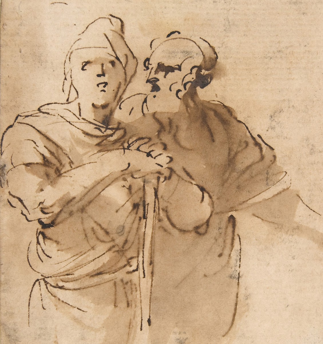 Two Men Seen Three  Quarter Length 161573