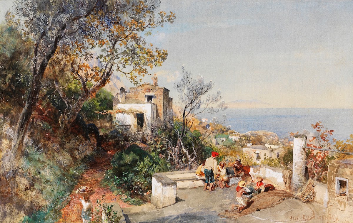 Blick über die Bucht von Neapel ca1880