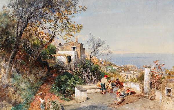 Blick über die Bucht von Neapel ca1880
