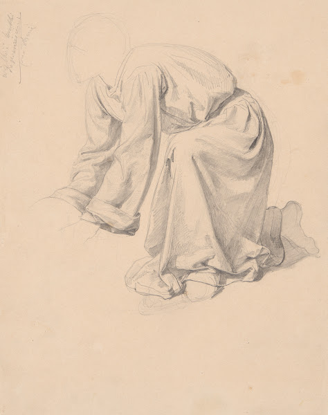 Study of robes of Joseph of Arimathea to the painting Entombment 1850