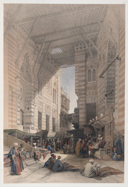 Bazaar of the silk mercers Cairo 1846 1849