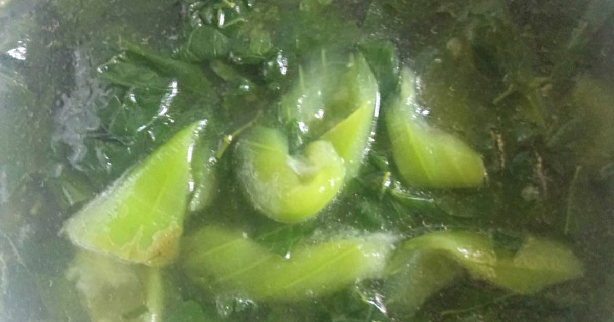 Canh rau ngót mướp hương