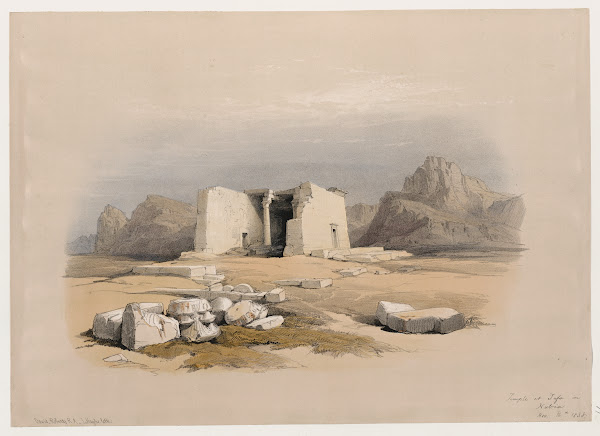 Temple of Tafa in Nubia Nov 16th 1838 1846 1849