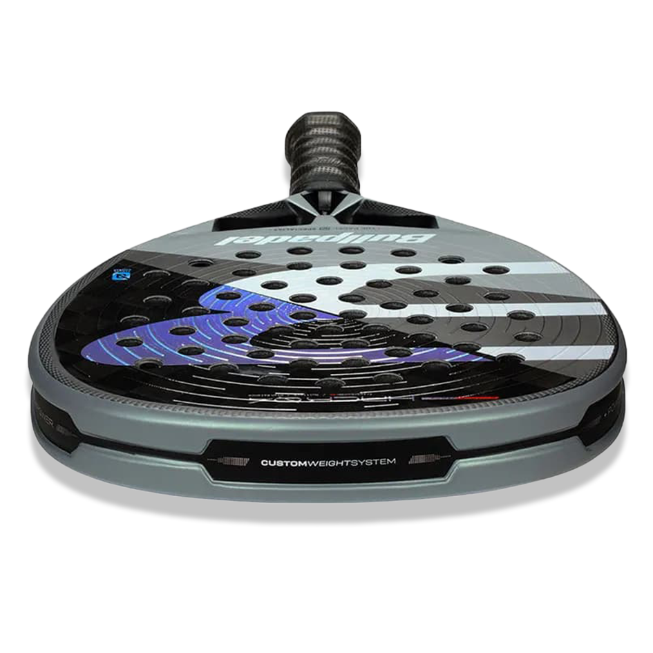 Bullpadel Hack 04 26 Padel Racket Untuk Accelerating Attack TriCarbon 18K Multieva 365-375g  - Gambar 3