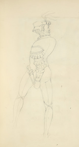 Back view of a man 1840