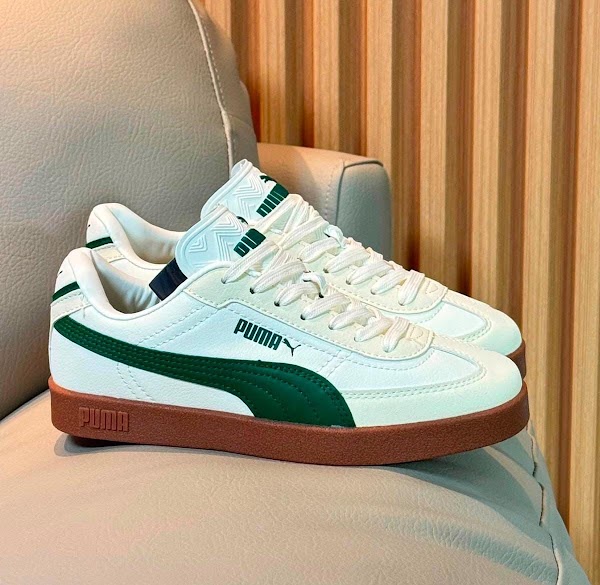 Puma Club Blanco Verde 2