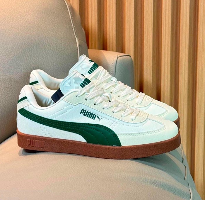 Puma Club Blanco Verde 2