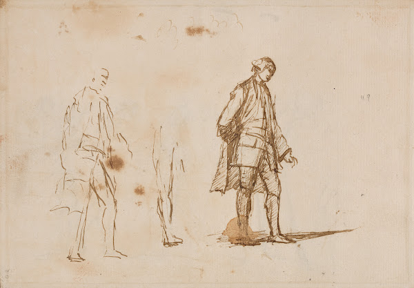 Two studies for a male portrait
