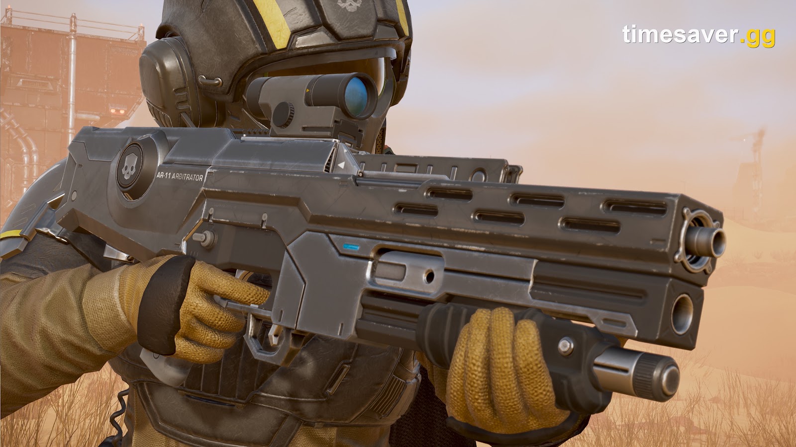 Helldivers 2 Ironclad Democracy AR-11 Arbitrator official close-up