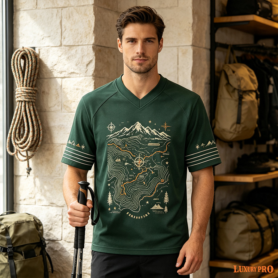 AOP MBK Stitching Detail T Shirt
