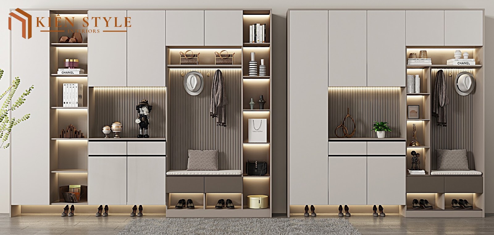 Mẫu tủ giày mới nhất 2024