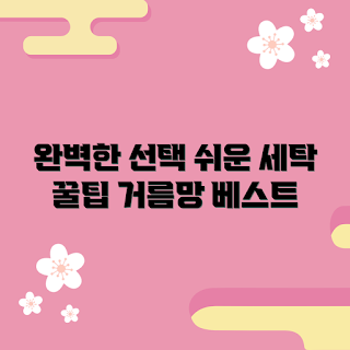 대우세탁기거름망, 대우세탁기거름망 설치 방법, 왜 거름망이 중요한가, 어떻게 거름망을 청소하나