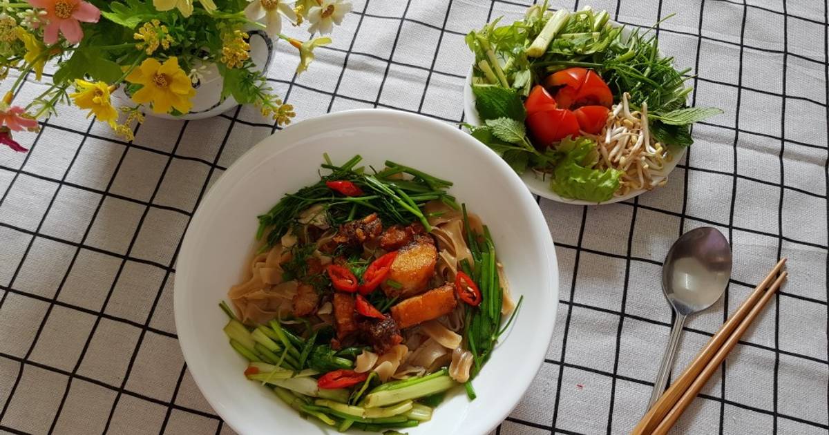 Buổi sáng bánh đa cá rô phi