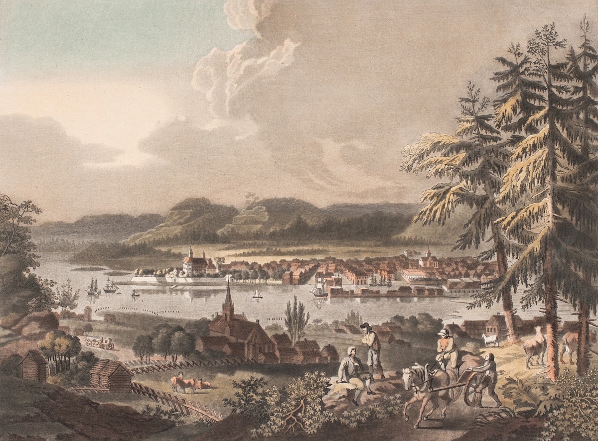 Vue de la ville de Christiania 1787  1791