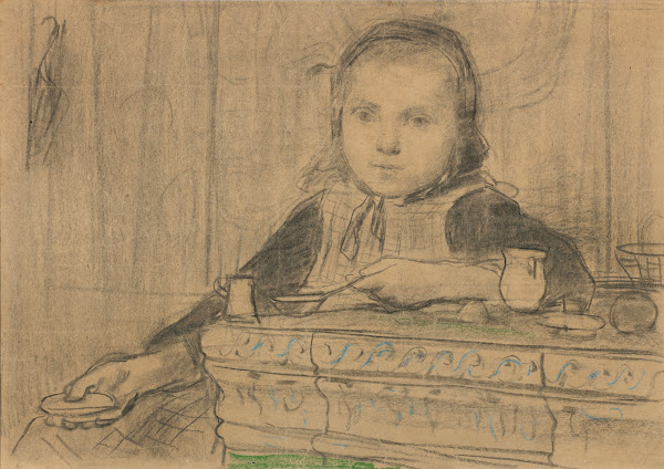 Girl At The Stove Study