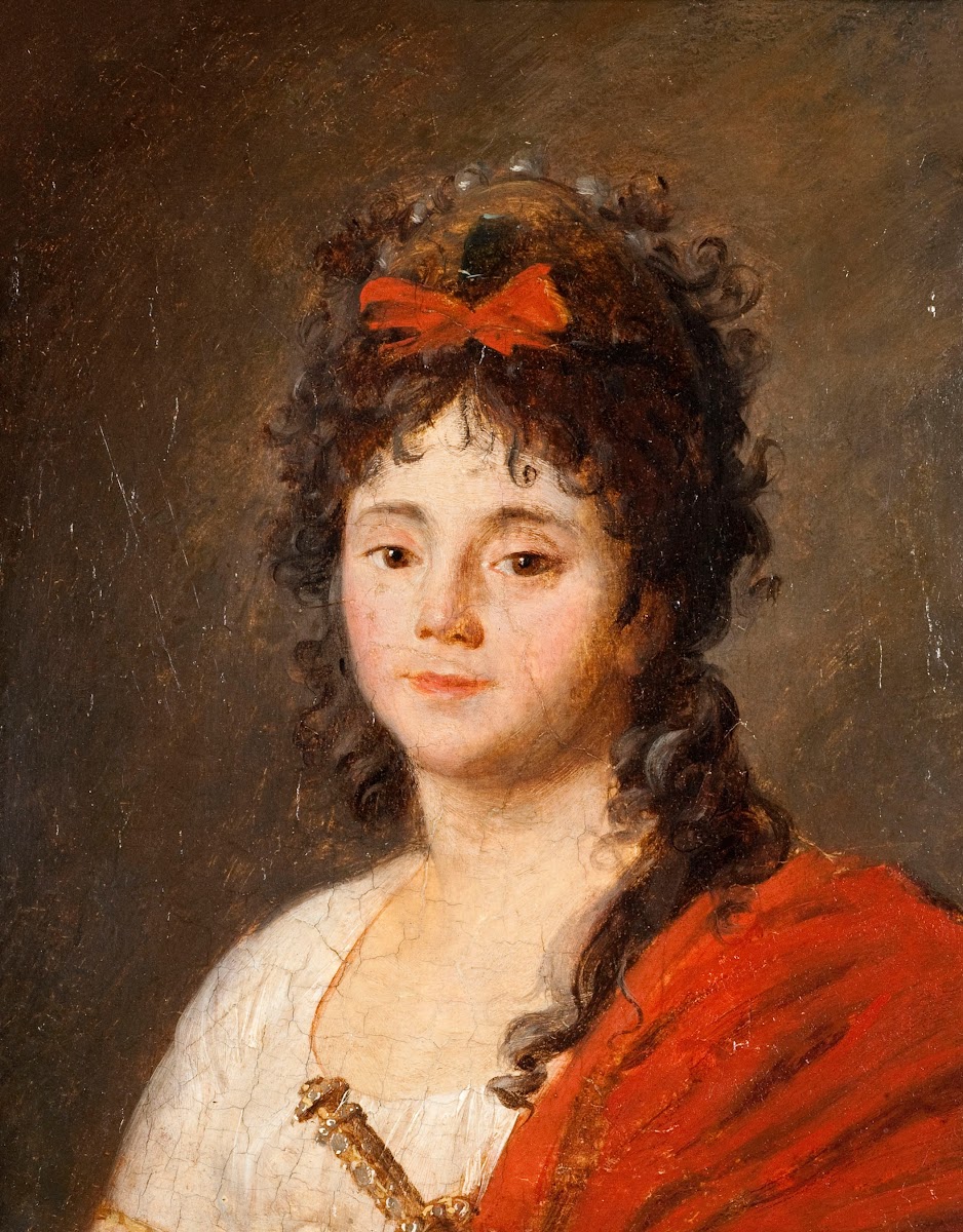 Portrait de Mademoiselle Maillard Marie Thérèse Davoux 1766 1818 dite chanteuse