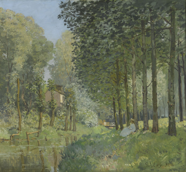 Rest along the Stream Edge of the Wood 1878