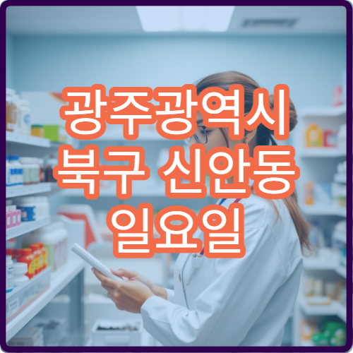 광주광역시 북구 신안동 일요일 당번약국 상비약 구매 가능