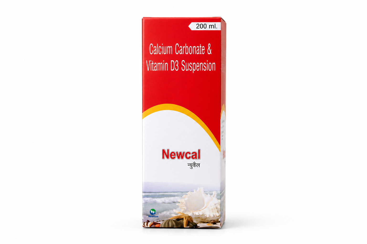NEWCAL SYP — Calcium Cardonate IP (625mg)+Calcium (250mg)+Vitamin D3 IP (400 IU)+Zinc (7.5 mg)