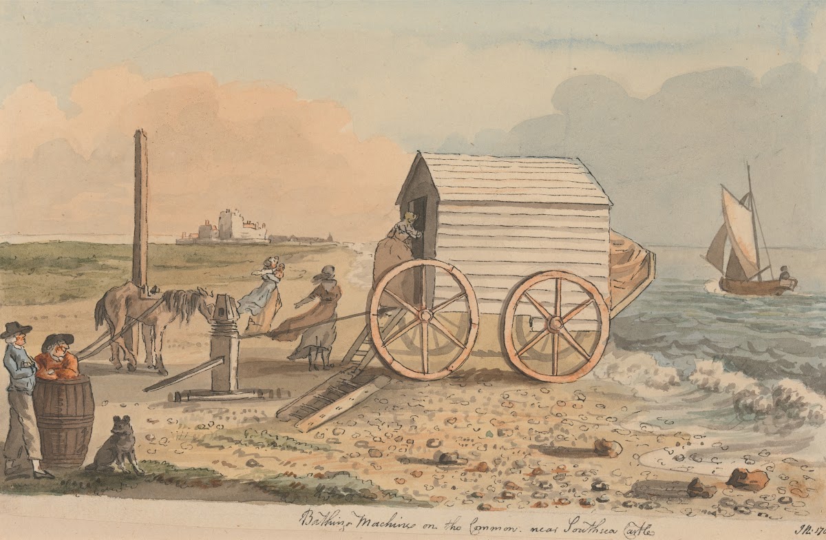 Bathing Machine on the Common near Southsea Castle 1788