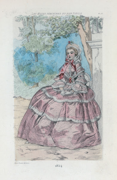 1854 Womens fashion in nineteenth century Paris 1902
