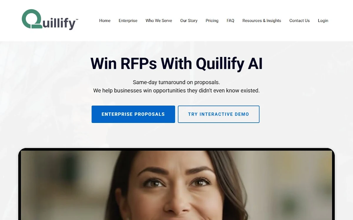 Captura de Quillify AI