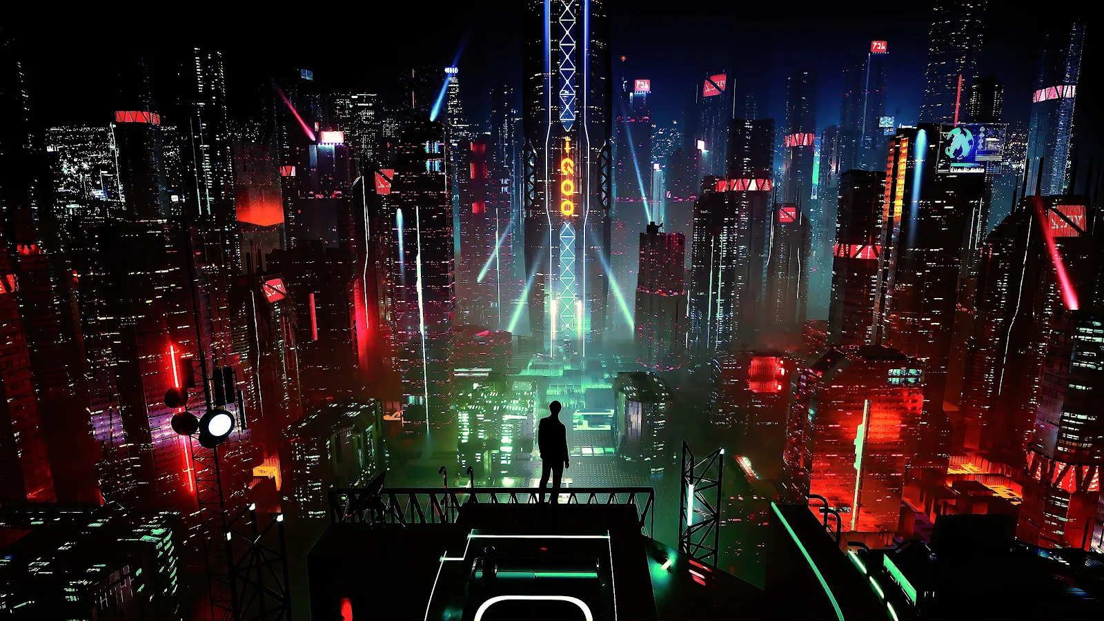 Cyber, Science Fiction, Digital Art, Concept Art, Cyberpunk 4K Desktop Wallpaper