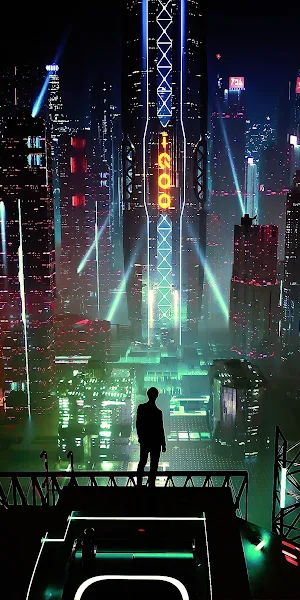 Cyber, Science Fiction, Digital Art, Concept Art, Cyberpunk 4K Wallpaper Background