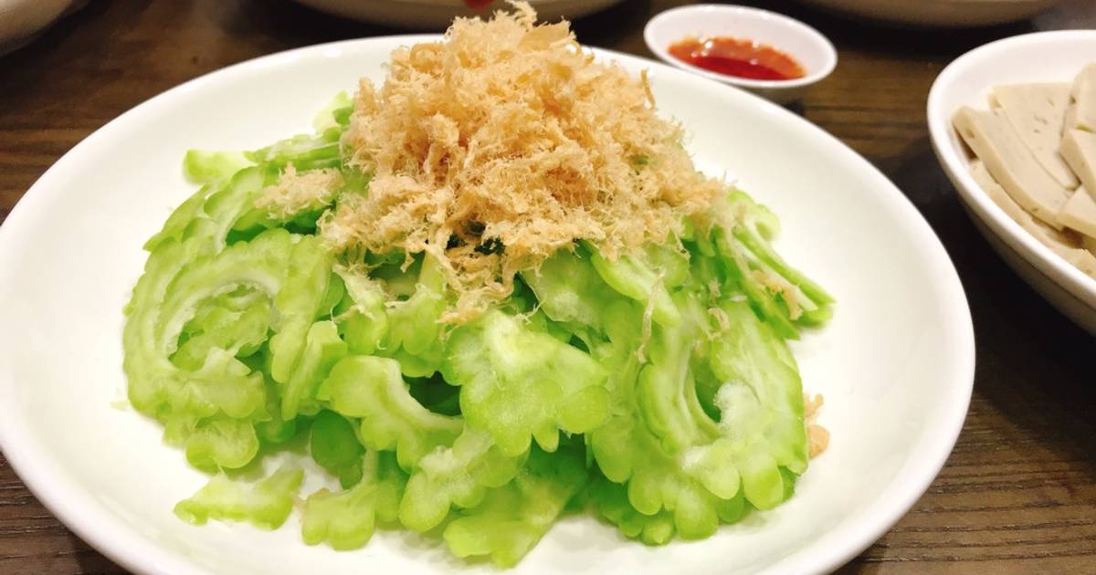 Gỏi khổ qua chà bông chay