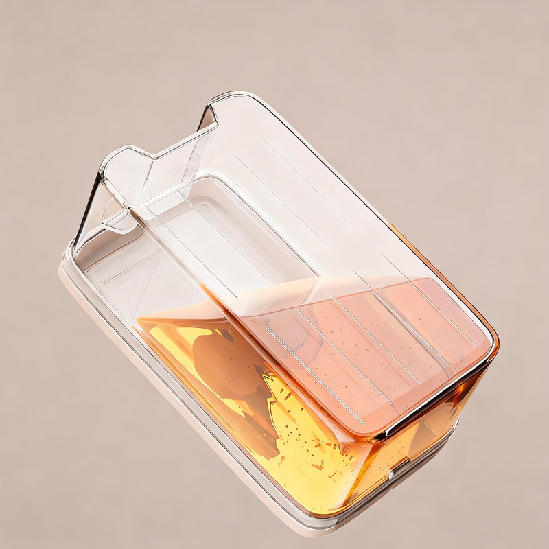 Refrigerator storage box with micro-vacuum, 3.6 L