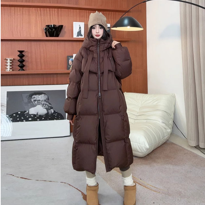 Long women's winter coat in Korean style